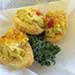 Fried Deviled Eggs topped with Homemade Chow Chow