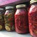 Homemade Bread & Butter Pickles / Red Cabbage Kimchi